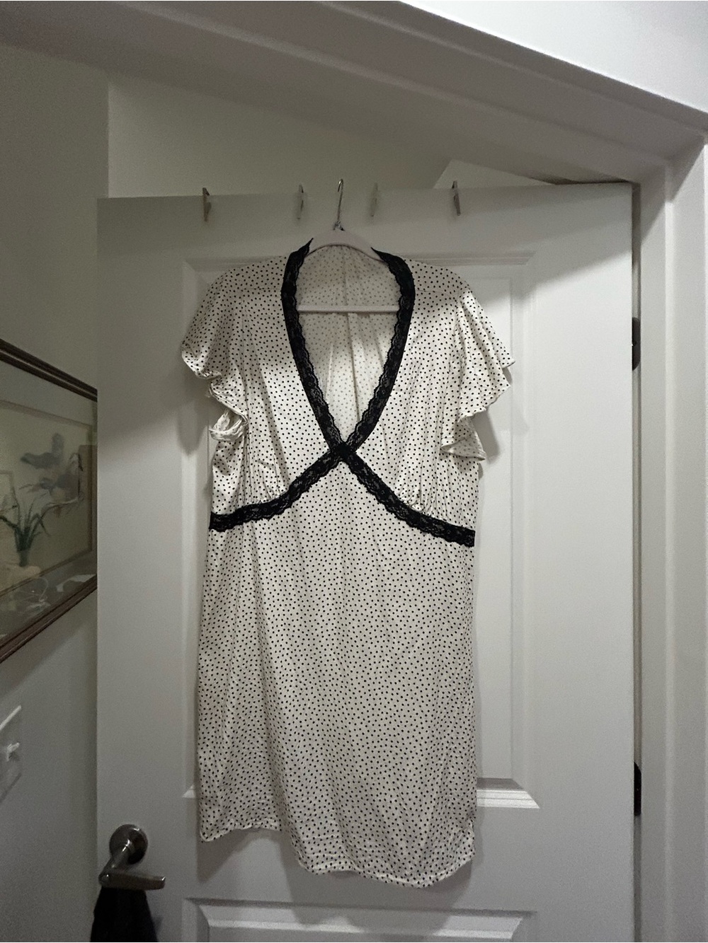 Old navy polka dot dress with lace detail